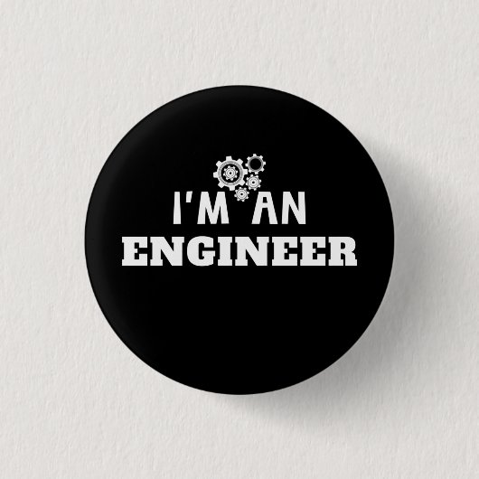 Ich bin Ingenieur- Ingenieurbüro - Liebe Button (Vorderseite)