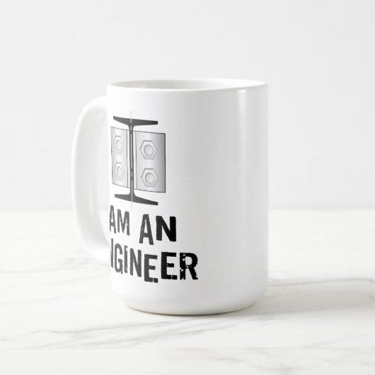Ich bin Ingenieur Kaffeetasse (Vorderseite Links)
