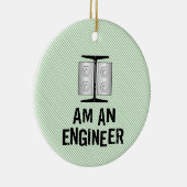 Ich bin Ingenieur Keramik Ornament (Rechts)