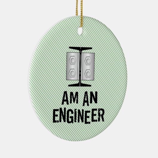 Ich bin Ingenieur Keramik Ornament (Rechts)