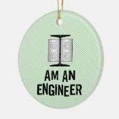 Ich bin Ingenieur Keramik Ornament (Links)