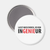 Ich bin Ingenieur Magnet (Vorderseite/Rückseite)