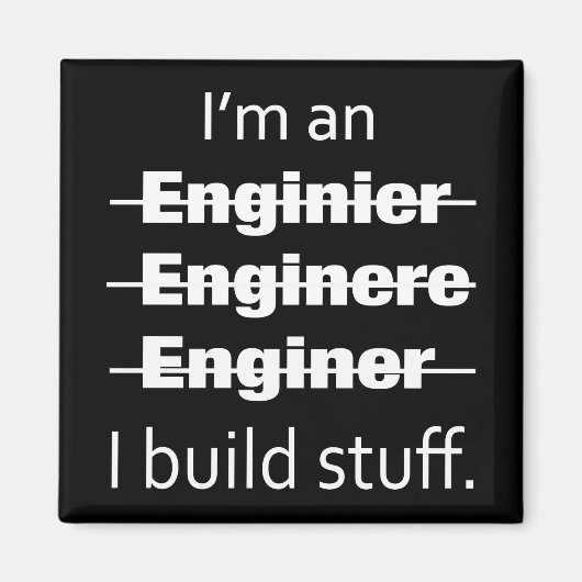 Ich bin Ingenieur-Magnet Magnet (Vorne)