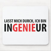 Ich bin Ingenieur Mousepad (Vorne)