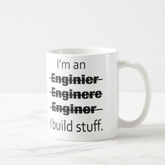 Ich bin Ingenieur-Tasse Kaffeetasse (Rechts)