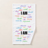 Ich bin inspirierend, positiv, religiös, Christlic Badhandtuch Set (Handtuch)