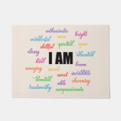 Ich bin inspirierend, positiv, religiös, Christlic Fußmatte (Vorderseite)