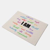 Ich bin inspirierend, positiv, religiös, Christlic Fußmatte (Schrägansicht)