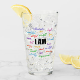 Ich bin inspirierend, positiv, religiös, Christlic Glas