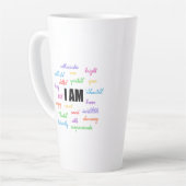 Ich bin inspirierend, positiv, religiös, Christlic Milchtasse (Linke Ecke)