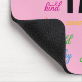 Ich bin inspirierend, positiv, religiös, Christlic Mousepad (Ecke)