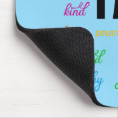 Ich bin inspirierend, positiv, religiös, Christlic Mousepad (Ecke)