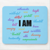 Ich bin inspirierend, positiv, religiös, Christlic Mousepad (Vorne)