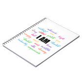 Ich bin inspirierend, positiv, religiös, Christlic Notizblock (Linke Seite)