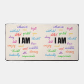 Ich bin inspirierend, positiv, religiös, Christlic Schreibtischunterlage (Vorderseite)