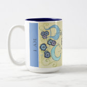 Ich bin Inspiriert - Dream Focus erstellen Kaffee- Zweifarbige Tasse (Links)