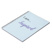 "Ich bin.. Inspiriert" SpiralNotebook Notizblock (Linke Seite)