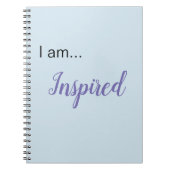 "Ich bin.. Inspiriert" SpiralNotebook Notizblock (Vorderseite)