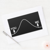 Ich bin intelligent rechteckiger aufkleber (Umschlag)