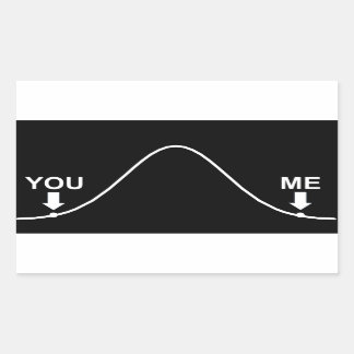 Ich bin intelligent rechteckiger aufkleber