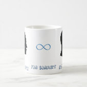 Ich bin intelligenter Kopf mit Kaffeetasse (Mittel)