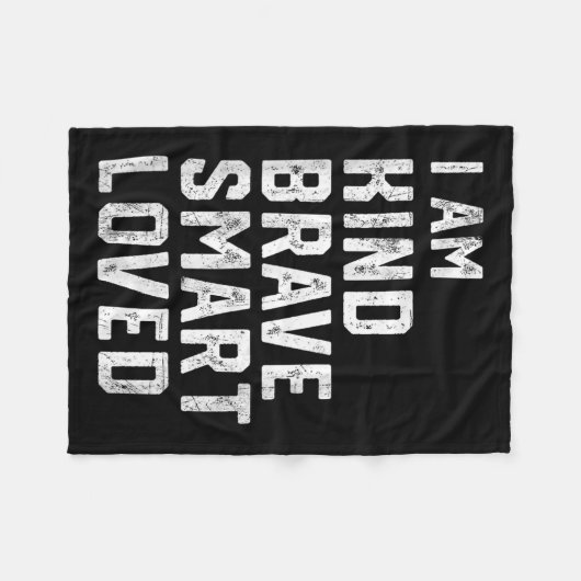 Ich bin intelligenter, mutiger und starker Freund  Fleecedecke (Vorderseite (Horizontal))