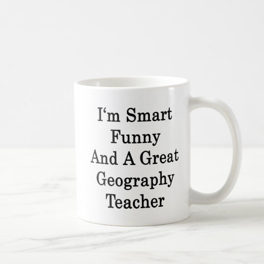 Ich bin intelligentes lustiges und ein großer kaffeetasse (Rechts)
