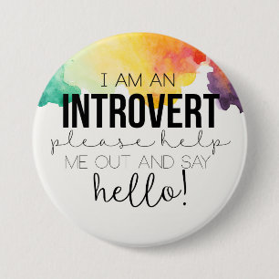 Ich bin introvert! button