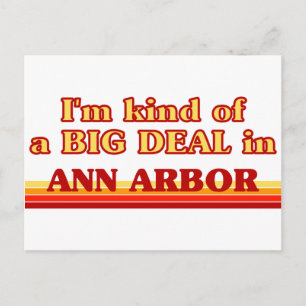 Ich bin irgendwie ein großer Deal in Ann Arbor Postkarte