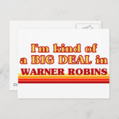 Ich bin irgendwie ein großer Deal in Warner Robins Postkarte (Vorne/Hinten)