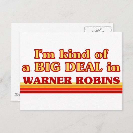 Ich bin irgendwie ein großer Deal in Warner Robins Postkarte (Vorne/Hinten)