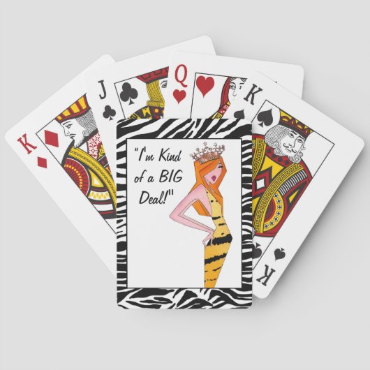 "Ich bin irgendwie ein großer Deal!" Karten spiele Spielkarten (Rückseite)
