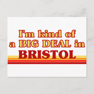 Ich bin irgendwie ein großes Geschäft in Bristol Postkarte