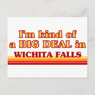 Ich bin irgendwie ein großes Geschäft in Wichita F Postkarte
