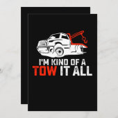 Ich bin irgendwie ein Schleppwagen, der alle zwei Einladung (Vorne/Hinten)