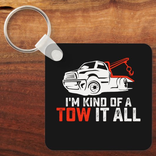 Ich bin irgendwie ein Schleppwagen, der alle zwei  Schlüsselanhänger (Vorderseite)