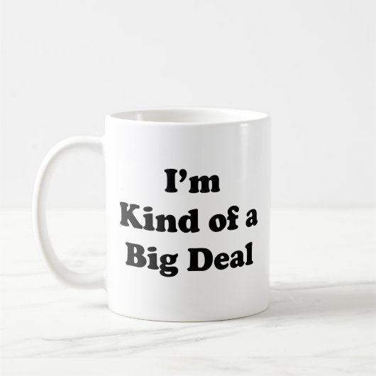 Ich bin irgendwie eine große Kaffee-Tasse Kaffeetasse (Links)