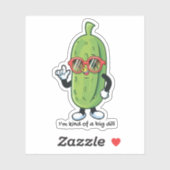 Ich bin irgendwie eine große Krankheit | Gurken mi Aufkleber (Blatt)