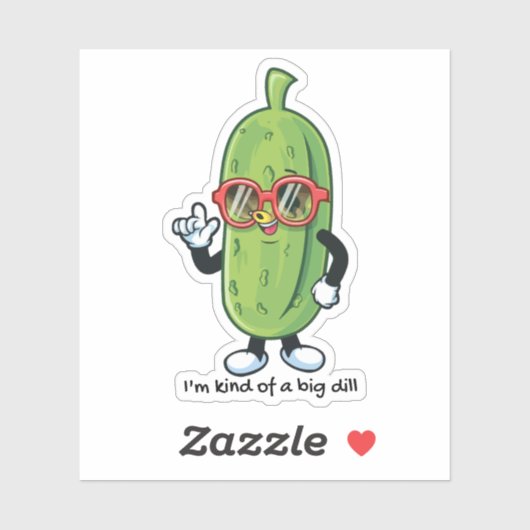 Ich bin irgendwie eine große Krankheit | Gurken mi Aufkleber (Blatt)