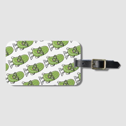 Ich bin irgendwie eine große Krankheit | Gurken mi Gepäckanhänger (Vorderseite (Horizontal))