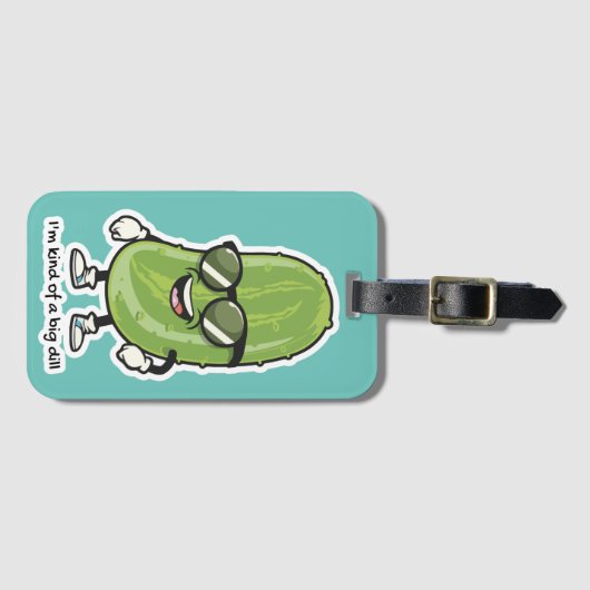 Ich bin irgendwie eine große Krankheit | Gurken mi Gepäckanhänger (Vorderseite (Horizontal))