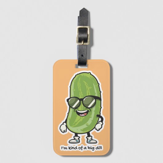 Ich bin irgendwie eine große Krankheit | Gurken mi Gepäckanhänger (Vorderseite Vertikal)