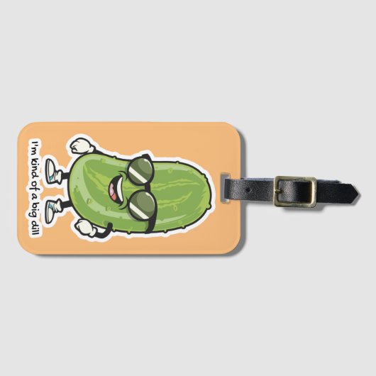 Ich bin irgendwie eine große Krankheit | Gurken mi Gepäckanhänger (Vorderseite (Horizontal))