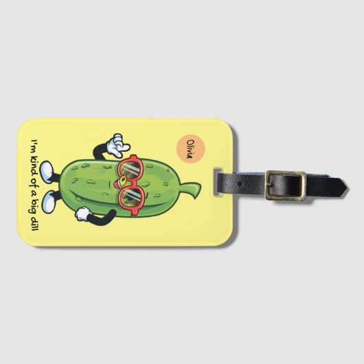 Ich bin irgendwie eine große Krankheit | Gurken mi Gepäckanhänger (Vorderseite (Horizontal))