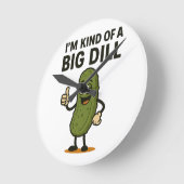 Ich bin irgendwie eine große Krankheit Runde Wanduhr (Winkel)