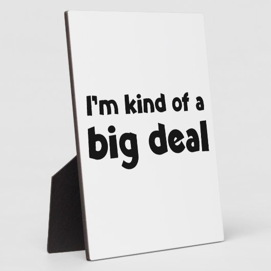 Ich bin irgendwie eine große Sache Fotoplatte (Seite)