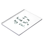 Ich bin irgendwie eine große Sache | Minimale Hand Notizblock (Linke Seite)