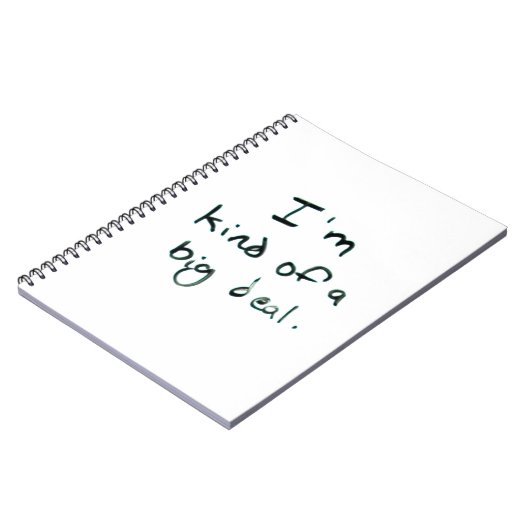 Ich bin irgendwie eine große Sache | Minimale Hand Notizblock (Linke Seite)