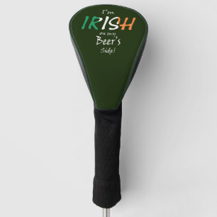Ich bin irisch auf meinem Bierseitenüberlagerungs- Golf Headcover