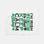 Ich bin irisch, wir tun das nicht Behaltend ruhige Fleecedecke (Vorderseite (Horizontal))